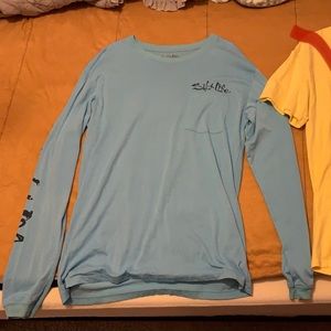 Light Blue Salt Life Pocket Long Sleeve